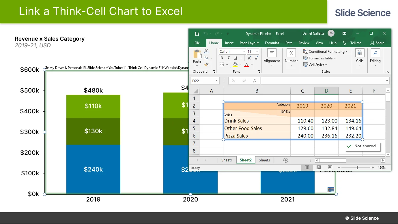 Think Cell Excel Link Tutorial